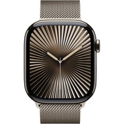 Apple Watch Gen 10 Series 10 Cell 46mm Natural Titanium - Natural Milanese Loop MC7Q4LW/A