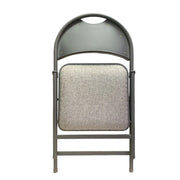 Cosco Trusted Solutions Commercial Fabric XL Folding Chair, Grey, 4-Pack