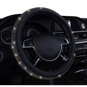 Auto Drive D86300Z Black Universal Fit Iredescent Crystal Steering Wheel Cover, Fit for Cars, Suvs, Set of 1