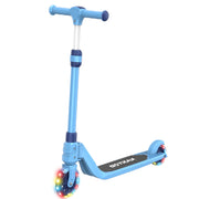 GOTRAX Bobloo Lite Kids Kick Scooter, Blue, LED Light-Up Wheels, Adjustable Handlebars, Anti-Slip Deck, Lightweight Metal Frame, Max Load 110 lb, Ages 3-8