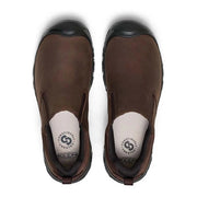 KEEN Men's Targhee IV Slip-On Casual Leather Shoes, Waterproof, Java/Black, 9, 1031163