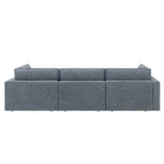 Better Homes & Gardens Weston Cloud Modular Sectional Sofa, Heathered Blue (3 of 4 ARMLESS)