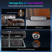 Comgrow Creality Space Pi X4 Filament Dryer Box, Dual Independent Heating Chambers, 200W Fast Heating Up to 85C, 4 Spools Capacity, Compatible with PLA PETG ABS TPU