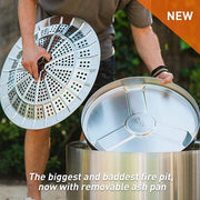 Solo Stove Yukon 2.0 Outdoor Fire Pit, Smokeless Wood Burning Fireplace, Stainless Steel, 19.8 in Height, 27 in Diameter, with Stand and Removable Ash Pan