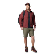 Columbia Men's Flex Roc Shorts, Utility Stretch Cotton Blend, Omni-Shade UPF 50 Protection, Multi-Pocket Design, Stone Green, 36W x 8L, 179479