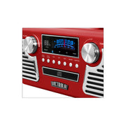 Victrola Retro Style Turntable with Bluetooth and CD Player in Red-V50-200 Red