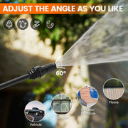 HOMSHADE PW60 Electric Pressure Washer, 1500W, 4200 PSI, 2.6 GPM, Adjustable Nozzle 0-60, Telescopic Spray Gun, Portable High Pressure Cleaner for Cars, Driveways, Fences, Patios.