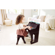 Hape E0629 Learn with Lights Black Piano with Stool