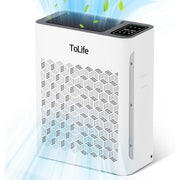 ToLife TZ-K2 HEPA Air Purifiers for Home Large Room with Light (1095 Sq. Ft) Remove 99.97% of Pet Hair Odo