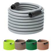 Flexzilla Colors SwivelGrip Garden Hose, 5/8 in, 100 ft, Slate Grey, Premium Hybrid Polymer, Leak-Free Connections, HFZC5100GYS-E