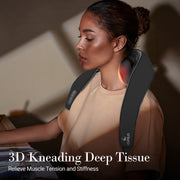 Cupilo Shiatsu Neck and Back Massager with Heat, Remote Control, 6D Cordless Electric Deep Tissue Kneading Massage Pillow for Shoulder, Leg, Body Muscle Pain Relief