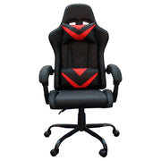 Ace Bayou X Rocker Octane Racing Gaming Chair with Reversible Red and Blue Faux Leather Cushions, Ergonomic Design, Height Adjustable Seat, Padded Armrests, Black