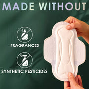 L. Organic Cotton Top Layer Ultra Thin Pads - Overnight Absorbency - 96ct