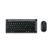 Incipio ICPC001 Translucent Slim Wireless Keyboard and Mouse Combo, 2.4 Ghz Wireless, Multimedia Controls, Compact Layout- Gray