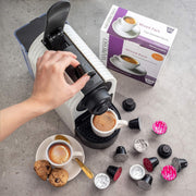 Mixpresso NESM201WHT Nespresso Capsule Coffee Compatible Machine, White