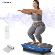 MERACH MRDK2398L1 Vibration Plate Exercise Machine, Whole Body Shake Plate Exercise Machine w/Remote Control, Blue
