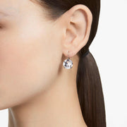 Swarovski Millenia White Earrings, Dazzling Round-Cut Crystals, Rhodium-Plated, Lightweight, Elegant Design, 5628351