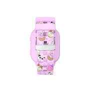 iTech Junior IJ4S03-P01 4 Kids Girls' Smartwatch with Camera, Audiobooks, and Games Fuchsia Case with Fuchsia Donut Caricature Strap