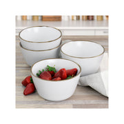 Elama Paul 6-Pc. Stoneware Dinnerware Set 975116269M - WHITE ONE SIZE