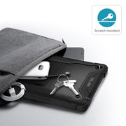 Casetego Rugged Protective Case for iPad 9th 8th 7th Generation 10.2 Inch, Military-Grade Shockproof, Built-In Kickstand, Purple