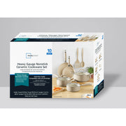 Mainstays 10 Piece Heavy Gauge Ceramic Cookware Set