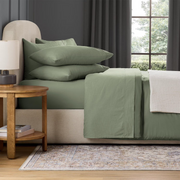 Sheet Set Percale King-Light Green