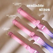 The Beachwaver Co. Beachwaver B1.5 Hair Curling Iron, 1.5 Inch Ceramic Barrel, Pink Sunset, BW18SS