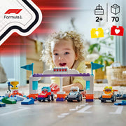 LEGO 10445 DUPLO Town F1 Team Race Cars & Drivers Building Toy for Toddlers