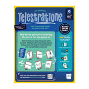 USAopoly Telestrations 6 Player 2nd Edition Party Board Game, Creative Drawing and Guessing, Multi-Colored Components