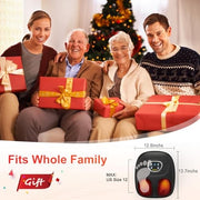 CuPiLo Foot Massager with Heat, Shiatsu Massage, Adjustable Vibration and Compression, Removable Washable Sleeves, Men's Size 13, CPL-5522