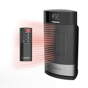 Lasko Ellipse 1500W Oscillating Ceramic Space Heater with Remote, Black, CD12950