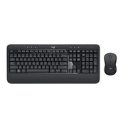 Logitech MK540 Wireless Keyboard and Mouse Combo, Full-Size Keyboard, Ambidextrous Mouse, 2.4 GHz, Black