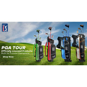 PGA TOUR G1 Series Kids Red Junior Golf Club Set, Right Handed, 10 Piece with Stand Bag, Ages 5-8, Height 4'1