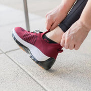 Comfort Wear Orthowear Shoes for Women, Red Walking Shoes w/Posture Correction, Size: 9.5