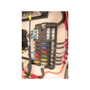 Chemtex 5026 Blue Sea Systems ST Blade Fuse Block, 12 Circuits with Negative Bus and Cover
