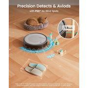Lefant Robot Vacuum Cleaner, 4500Pa Suction, PSD Obstacle Avoidance, WiFi App and Voice Control, 160-Min Runtime, HEPA Filter, Ultra-Slim Design, M310