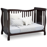 Delta Children 6462-207 Brookside 4 in 1 Convertible Crib, Dark Chocolate