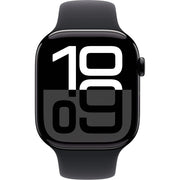 Apple Watch Gen 10 Series 10 Cell 46mm Jet Black Aluminum - Black Sport Band MWY43LW/A