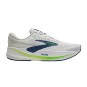 Brooks Revel Max Men's Neutral Running Shoe, Lightweight DNA LOFT v2 Cushioning, Engineered Mesh Upper, Glideroll Rocker Technology, White Moonlight Green Gecko, 8.5 Medium