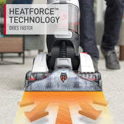 Hoover Dual Spin Pet Plus Carpet Cleaner Machine, Upright Shampooer with DualSpin PowerBrushes, Antimicrobial Brush Roll, HeatForce Technology, Dual Tank System, White, FH54050V