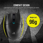 Corsair CH-931C011-NA Katar Pro Wireless, Lightweight FPS/MOBA Gaming Mouse, Black