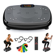 SLIMKEEPER Vibration Plate Exercise Machine with 200W Motor, 100 Speed Levels, LED Touchscreen, Remote Control - Portable