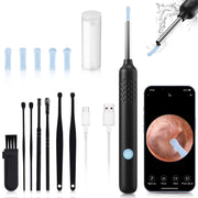 NEXPURE Ear Cleaner with 1080P HD Camera, Wirless Otoscope with 7 Pieces Set for Ear Cleaning, Black