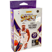 Panini 2024-25 Select Basketball Hanger Box, 20 Cards, Average 3 Tectonic Prizms, Standard Edition - Exclusive NBA Trading Cards