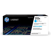 HP 212X High Yield Cyan LaserJet Toner Cartridge, 10,000 Pages, W2121X
