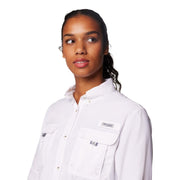 Columbia PFG Bahama II Long-Sleeve Button-Down Shirt - White - XL