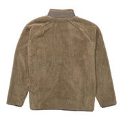 Salty Crew Swellter Sherpa Fleece Jacket for Men, Midweight High-Pile Fleece, Mushroom, Large