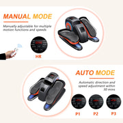 ALSO GO Under Desk Elliptical Ellipse Leg Exerciser with Remote Control, LCD Display, Manual and Automatic Modes, Black-Orange, SG0026-BO