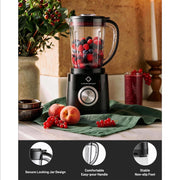 LINKChef Countertop Blender, 450W Motor, 57 oz Jar, 2 Speeds with Pulse, Black