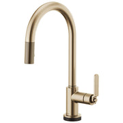 California Energy Commission Registered Lead Law Compliant LITZE: SMARTTOUCH PULL-DOWN FAUCET WITH ARC SPOUT AND INDUSTRIAL HANDLE